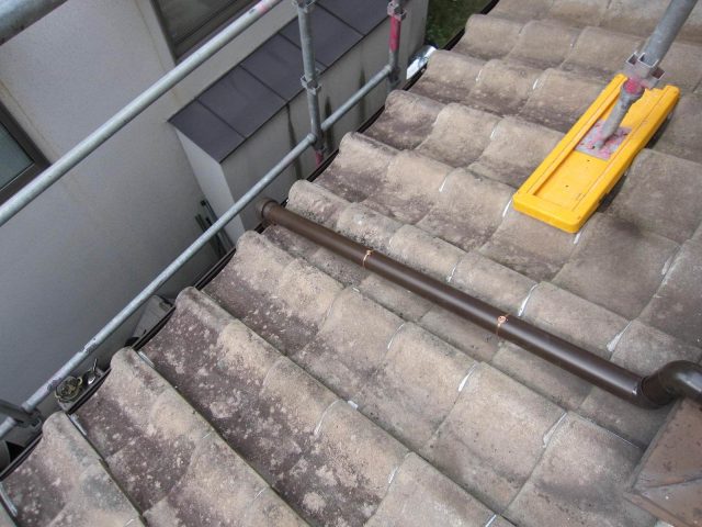 姫路市で新しいものに交換した樋